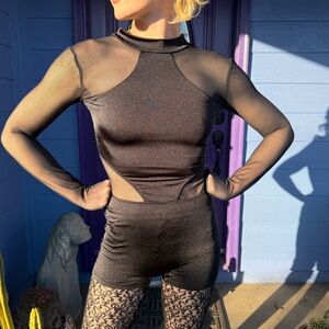 Dance Onsie with Peekaboo Power Mesh